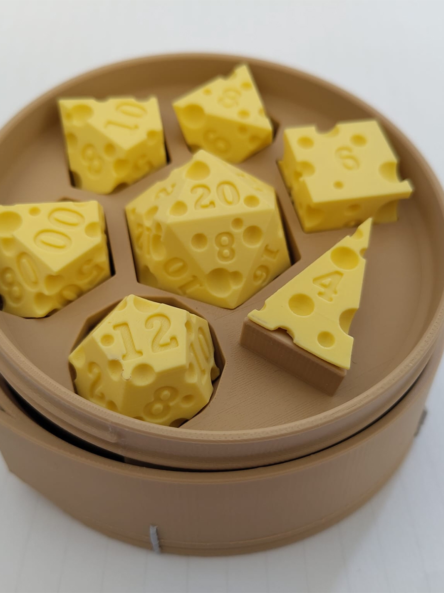 Party Games Easter For Family - Layered Multi-Sided Cheese Dice Fun Tabletop