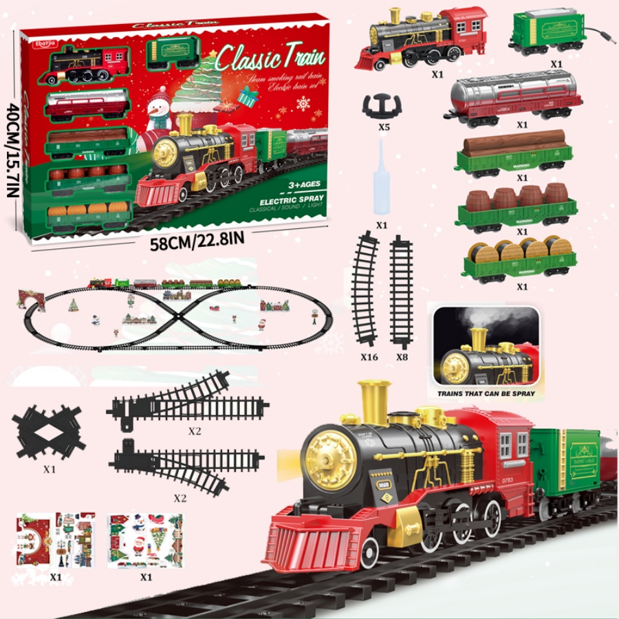 Party Games In Steam - Kids Electric Steam Alloy Train Toy