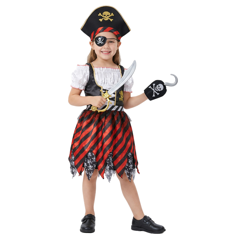 Party Games Ideas - Girls Pirate Costume Set Caribbean Themed