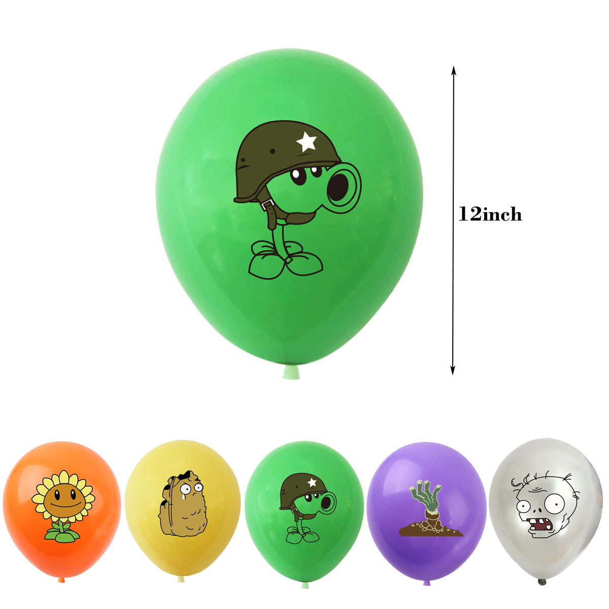 10Pcs 12inch Plants VS Zombies - Zombie Party Games incelemesi ve fiyatı