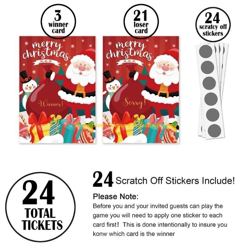 24pcs/set Christmas Festive Sc - Party Games At Christmas incelemesi ve fiyatı
