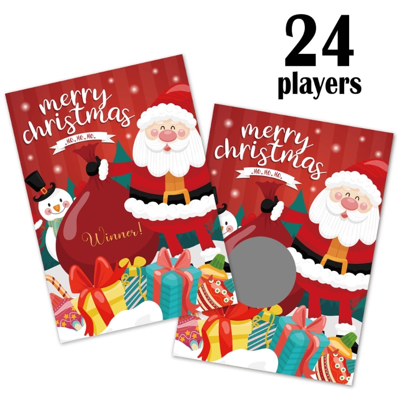 24pcs/set Christmas Festive Sc - Party Games At Christmas incelemesi ve fiyatı