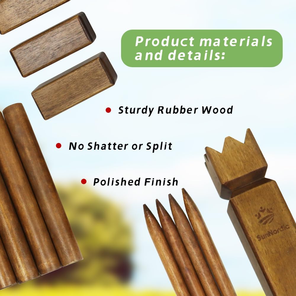 Kubb Yard Game Set - Rubber Wo - Kubb Game Yard incelemesi ve fiyatı