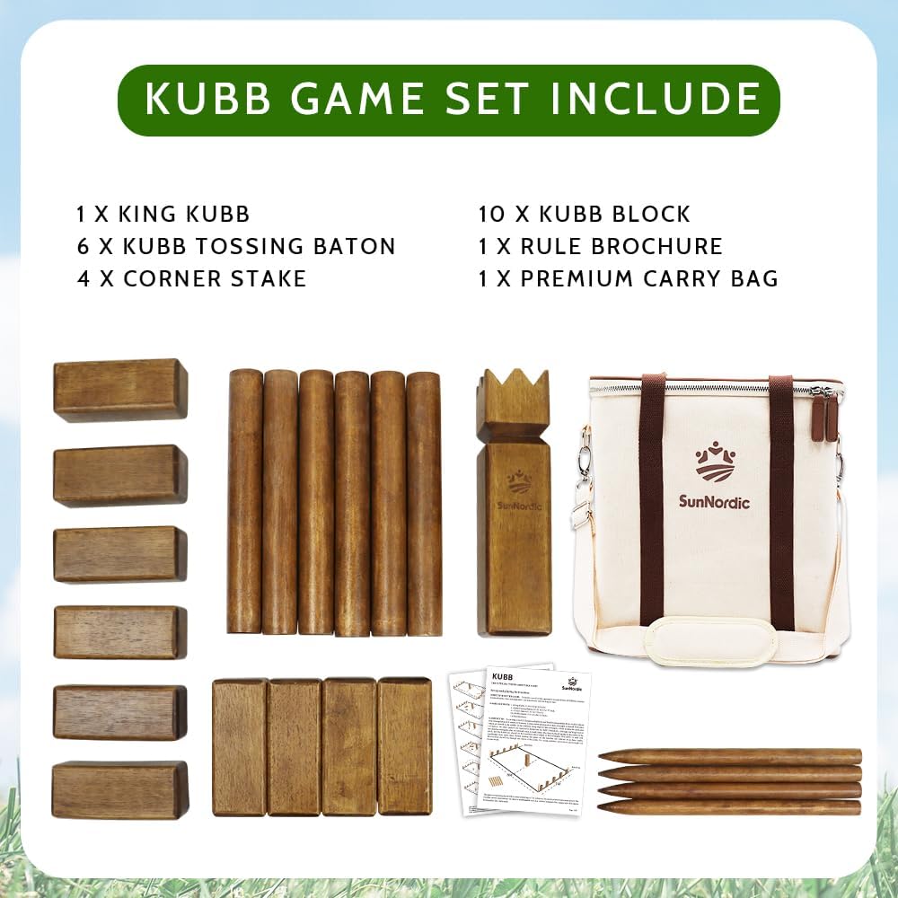 Kubb Yard Game Set - Rubber Wo - Kubb Game Yard incelemesi ve fiyatı