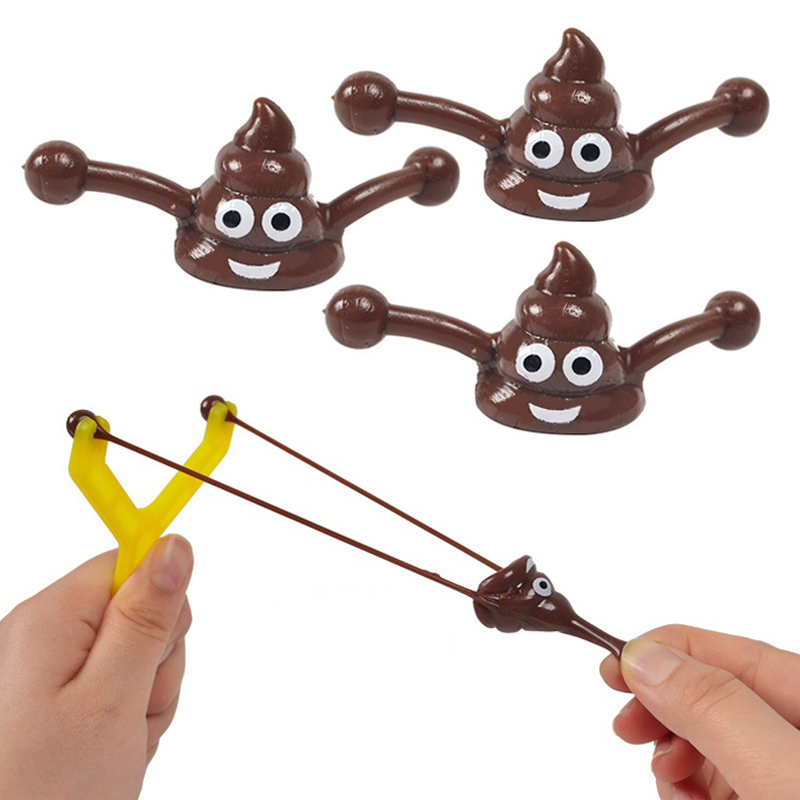5Pcs/set Funny Poop Slingshot  - Party Games Group incelemesi ve fiyatı