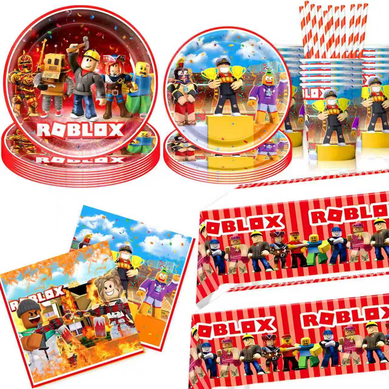 Roblox Birthday Party Decor Se - Party Games In Roblox incelemesi ve fiyatı