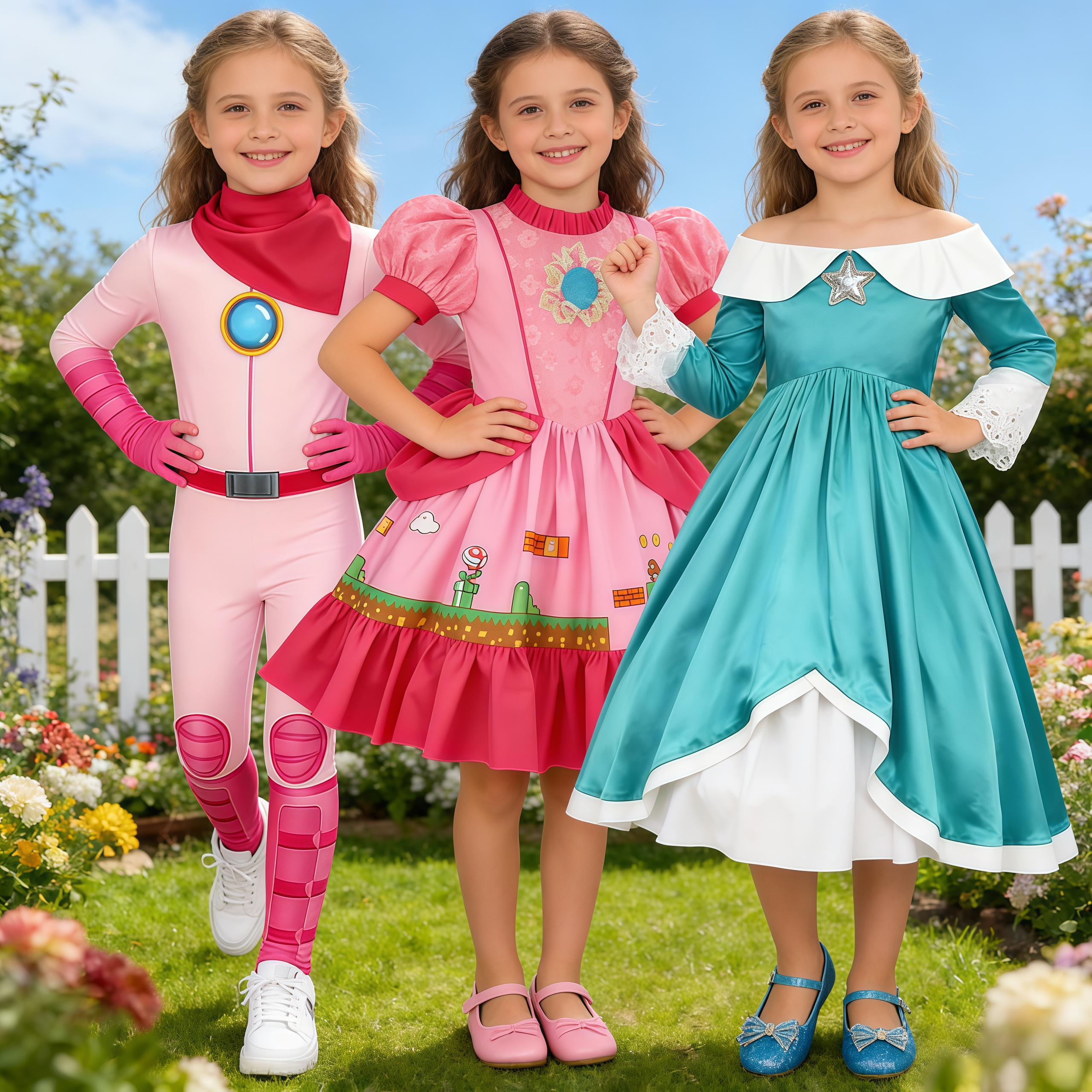 Girls Peach Princess Jumpsuit  - Party Games Group incelemesi ve fiyatı