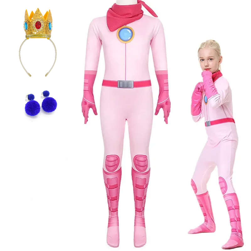 Girls Peach Princess Jumpsuit  - Party Games Group incelemesi ve fiyatı
