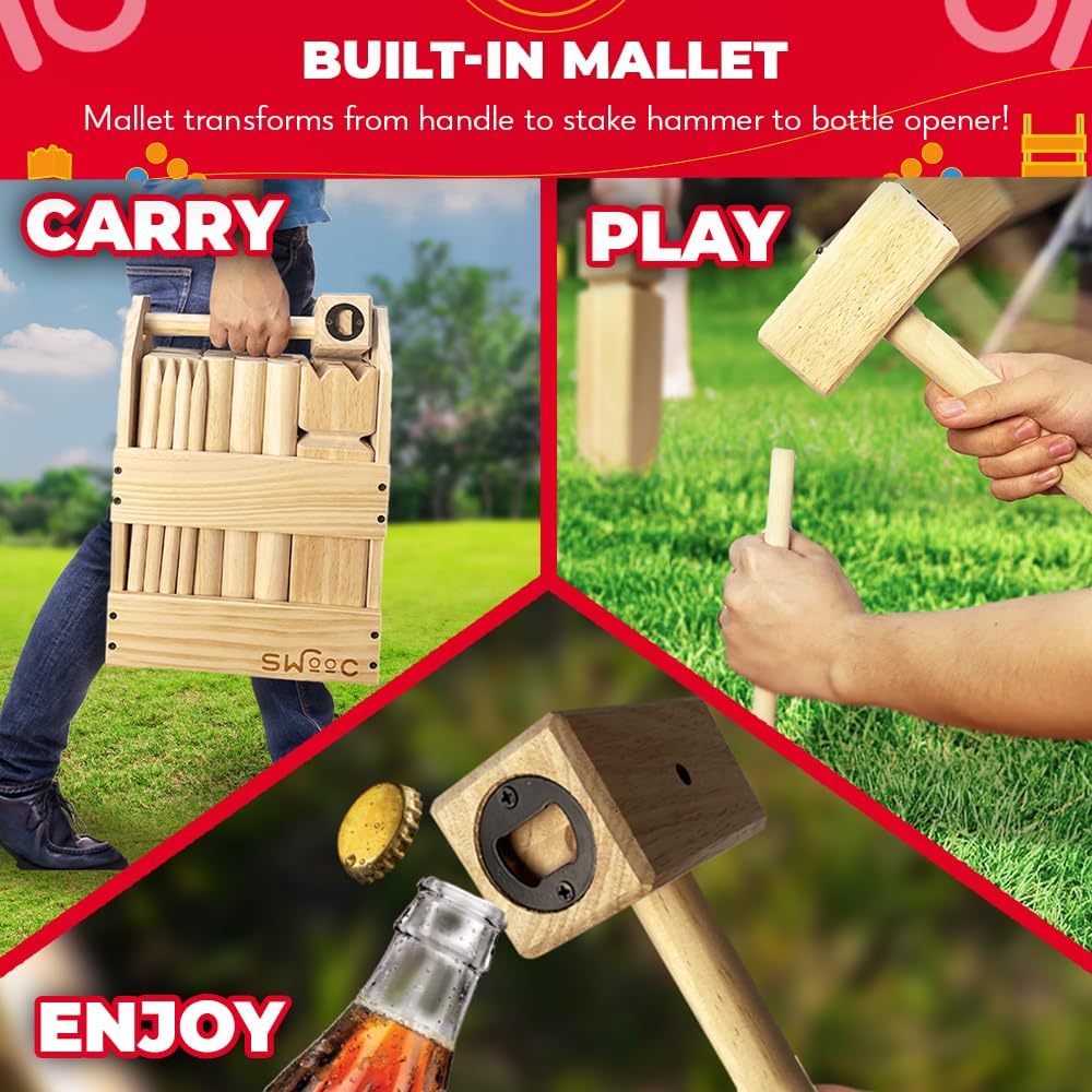 Premium Hardwood Kubb Yard Gam - Kubb Game Yard incelemesi ve fiyatı