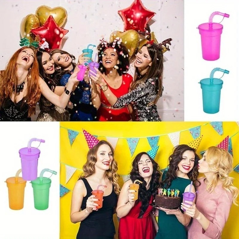 6-18PCS Portable Party Cup wit - Party Games Youth incelemesi ve fiyatı