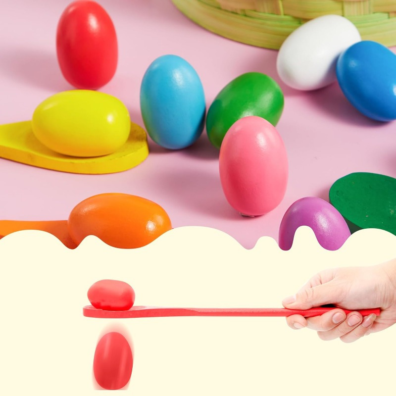 24 PCS Easter Egg and Spoon Ra - Party Games Easter For Family incelemesi ve fiyatı