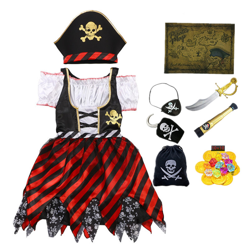 Girls Pirate Costume Set Carib - Party Games Ideas incelemesi ve fiyatı