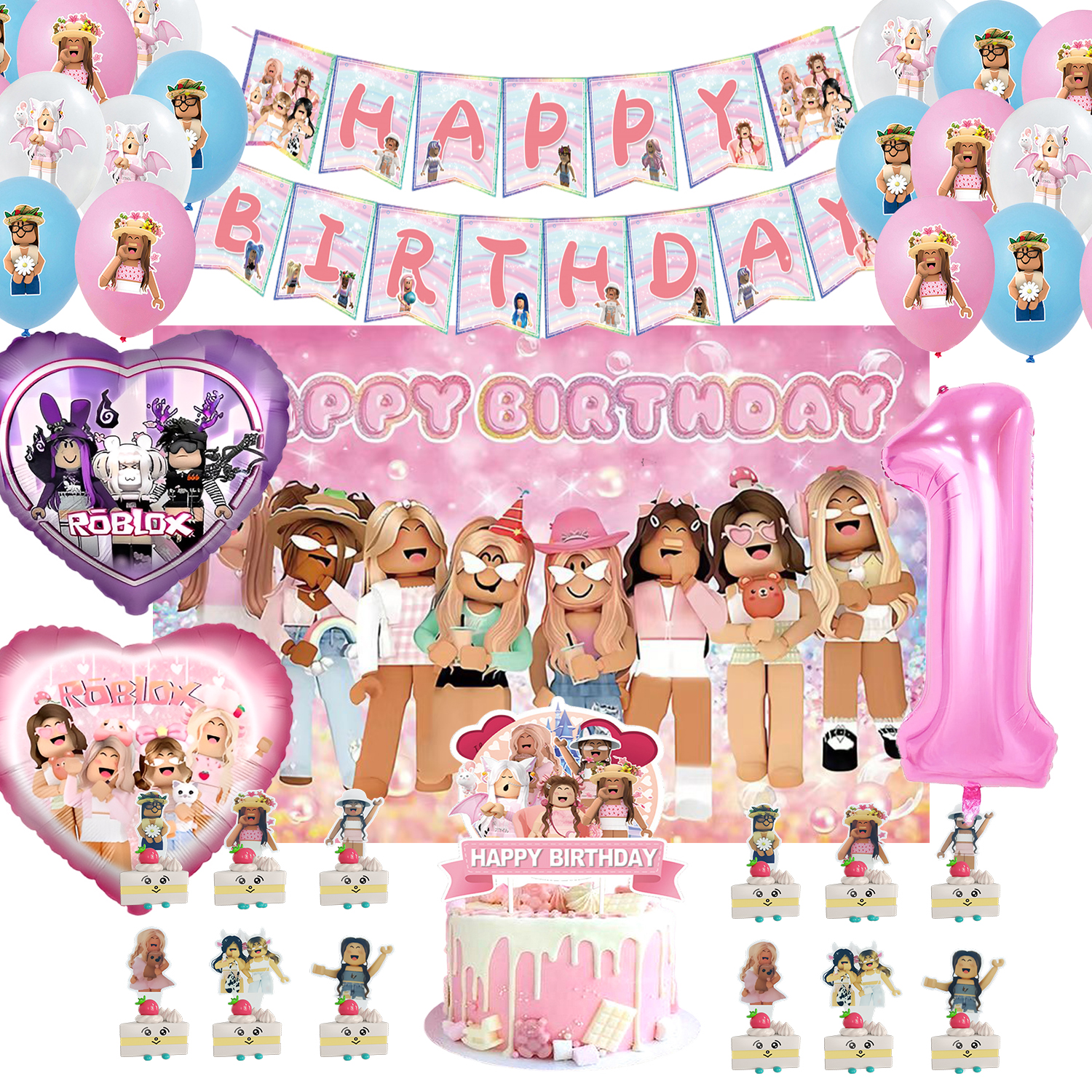 ROBLOX Birthday Party Decorati - Party Games In Roblox incelemesi ve fiyatı