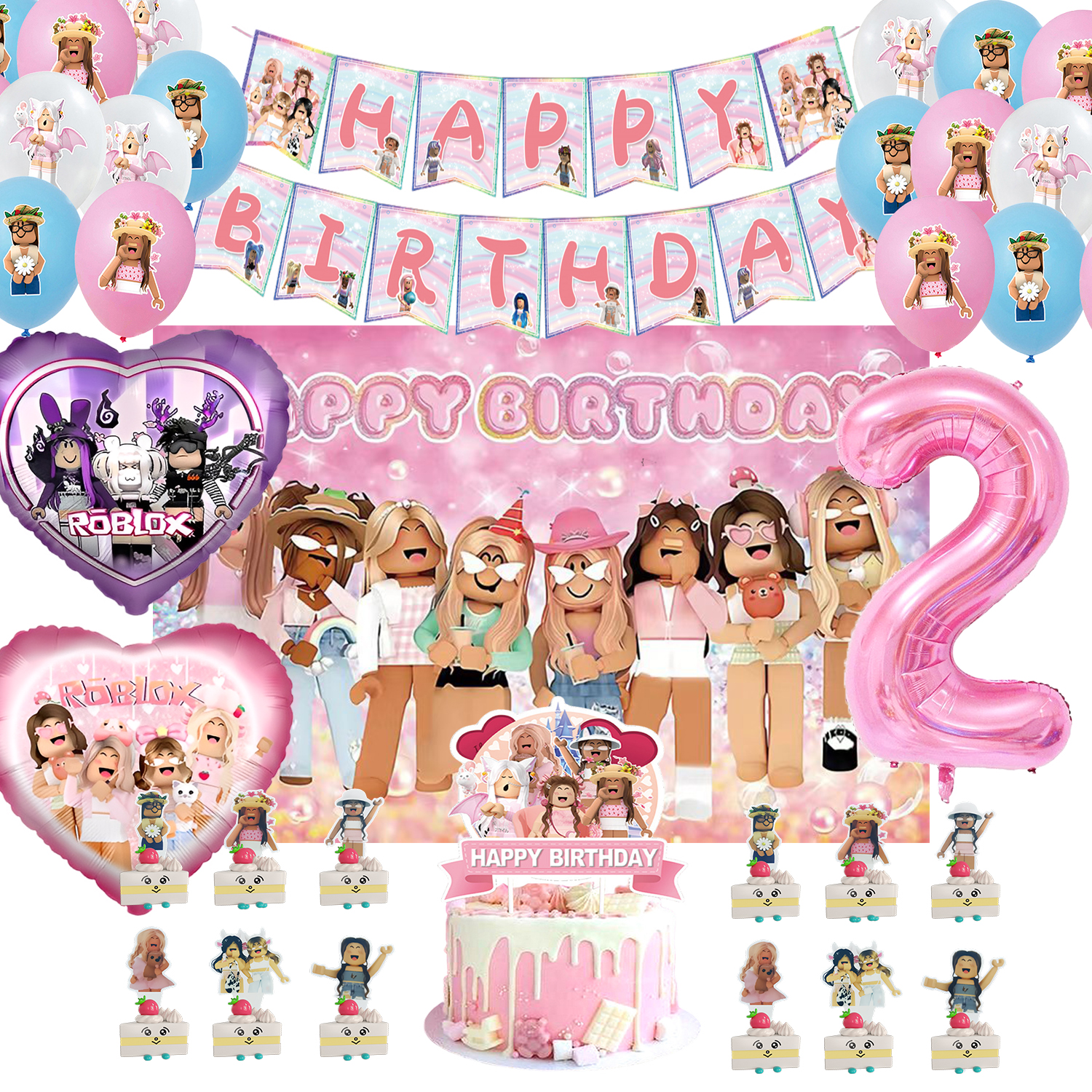 ROBLOX Birthday Party Decorati - Party Games In Roblox incelemesi ve fiyatı