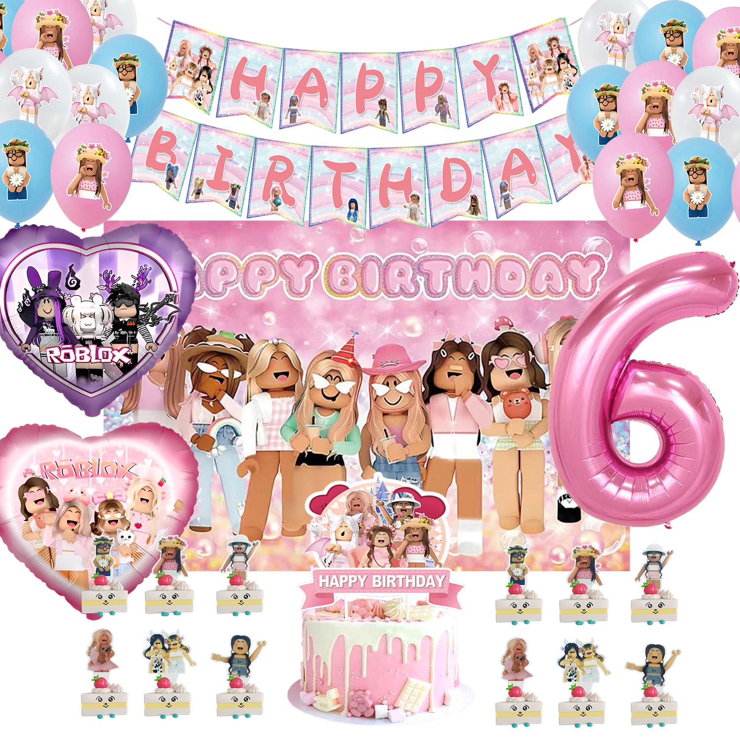 ROBLOX Birthday Party Decorati - Party Games In Roblox incelemesi ve fiyatı