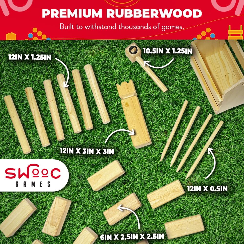 Premium Hardwood Kubb Yard Gam - Kubb Game Yard incelemesi ve fiyatı